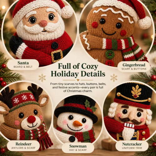 🧦3D Hugging Christmas Socks 🎅 Cute Knit Holiday Socks 5 Designs