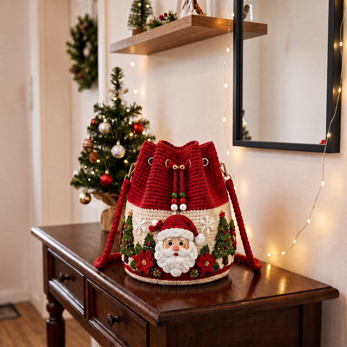 🎁Handmade Christmas Crochet Bag Collection – One for You, One to Gift